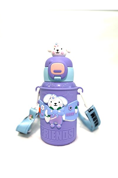 HTC AKSESUAR Karikatür hayvanlar 450 ml 316 Paslanmaz Çelik Çocuk ve Öğrenci ...