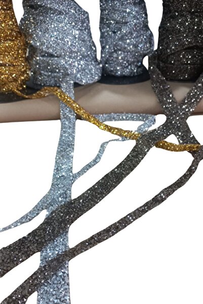 DENİSAM Αυτοκόλλητη πέτρα σιλικόνης 1 cm Χρυσή 10 μέτρα