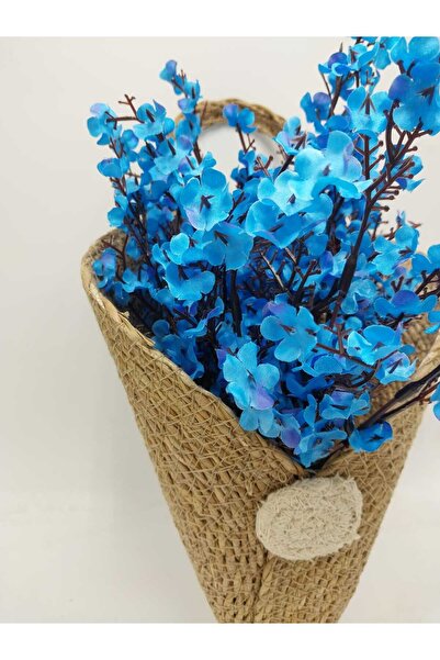 Ebruli hediyelik Ornament de perete din paie, floare suspendată și floare de cireș realistă, ornament decorativ de perete