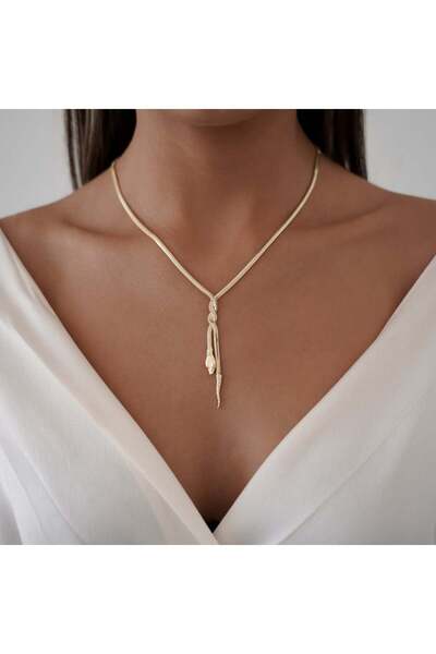 ALTINTAŞ KUYUMCULUK Minimal Örgü Yılan Altın Zincir