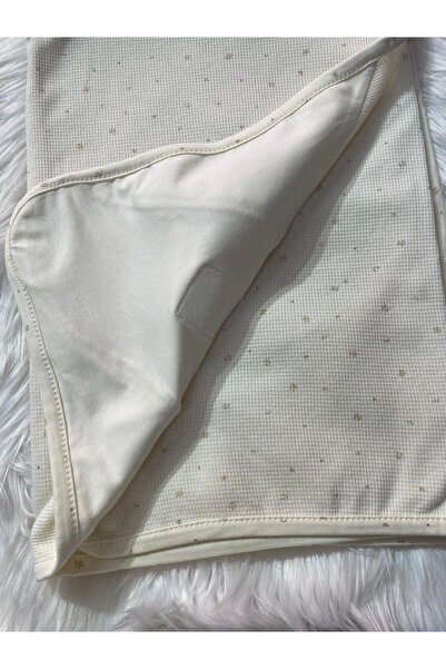 mayakids بطانية وافل منقوشة بالزهور باللون البيج للأطفال