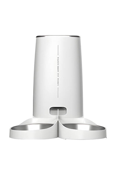 ROJECO Αυτόματη ταΐστρα ζώων 4L με κουμπί (διπλό μπολ)