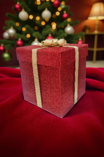 Home Mumsu Concept Noel & Yeni Yıl Temalı Simli Kutu – Dekoratif ve Şık