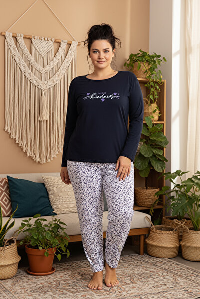 rindahomewear Plus Size Single Jersey Pajama Set