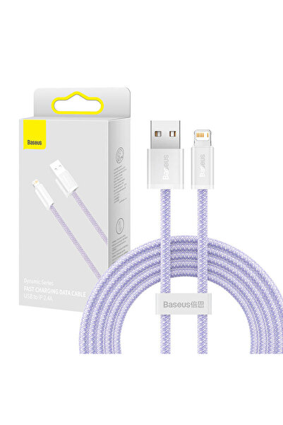 Baseus Cablu Dynamic USB la Lightning, 2.4A, 2m (mov)