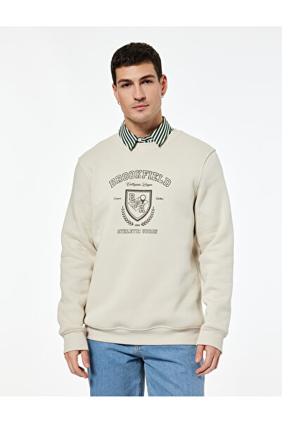 Koton Long Sleeve Crew Neck Printed Sweatshirt