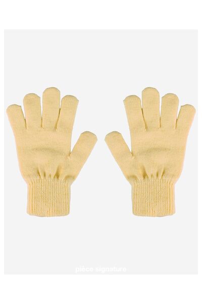 PIECE SIGNATURE 88% Acrylic 12% Elastane, High Quality Colorful Gloves for Boys and Girls (Age 5-8)