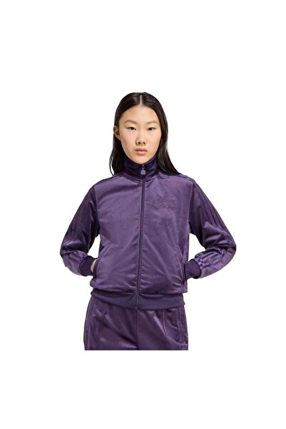 adidas Jx9037-K Velvet Tt Women's Jacket Purple