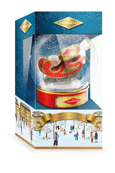 Condorelli Glob de Craciun cu bomboane Torroncini Winter Ball, 200g