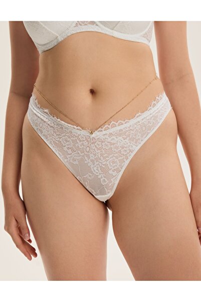 ESOTIQ Women's Lace Briefs Elegant Panties Brazilian Floral Design with Decorative Waist Band | Netsi