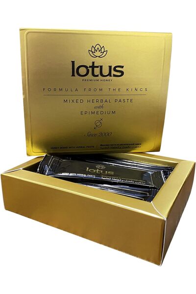 Lotus Premium Honey Golden Royal Wonderful Honey for Men 15 gr Sachets - Pack of 12