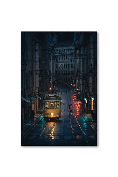 4Decor Tablou canvas 4Decor, Tramvai galben, 95x150cm, DM0150