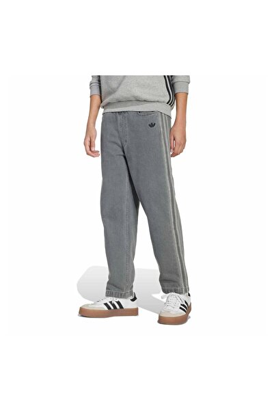 adidas Jv7802-C Denim Pants & Children's Trousers Gray