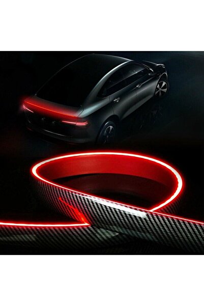 Avex Car spoiler with additional brake light for cars, 12V, 120cm, Carbon