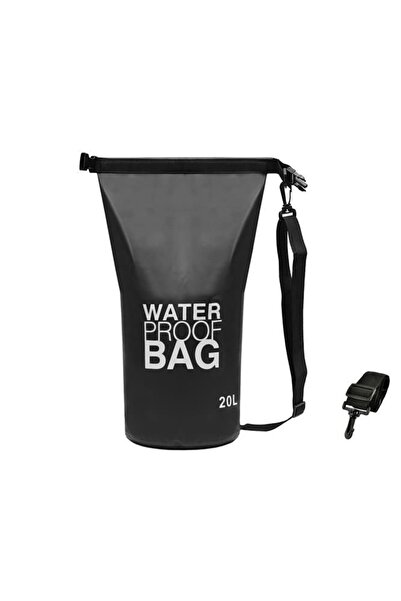 ISO TRADE Waterproof backpack, shoulder strap, black, 20 L, autumn essential