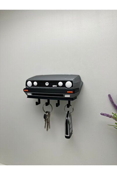 Butik 3D Printing Decorative Volkswagen Golf Mk2 Model Designed Keychain