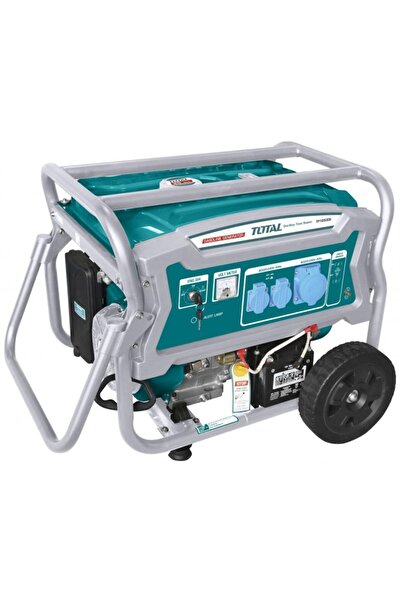TOTAL Generator, gasoline, 4-stroke, 6500W, AVR voltage stabilizer, mixed start, electric/manual