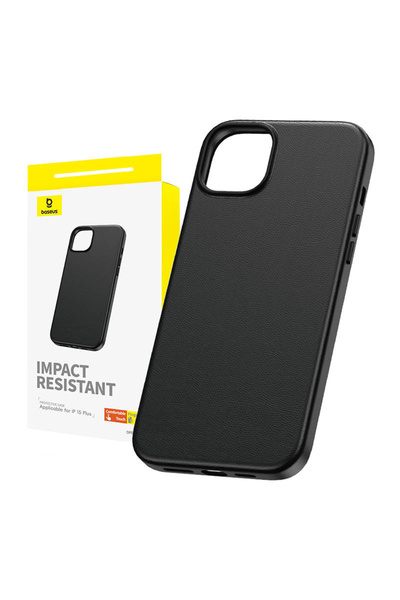 Baseus Fauxther Series iPhone 15 Plus Case (Black)