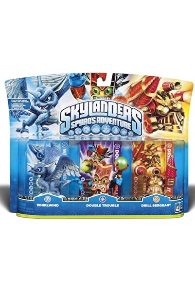 Skylanders Spyro's Adventure Three-Figure Set: Whirlwind, Double Trouble, Drill Sergeant