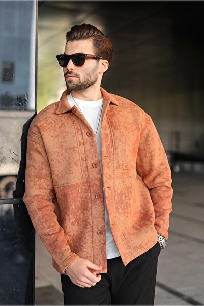 Madmext Коричнева сорочка з флісовою підкладкою E6767