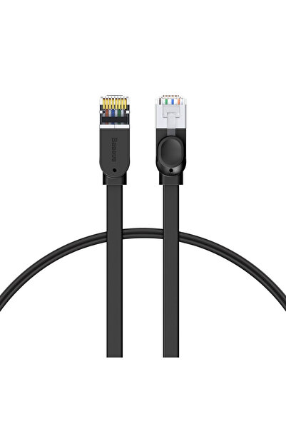 Baseus Cablu de rețea plat de mare viteză, Ethernet RJ45, Gigabit, Cat.6, 1m ...