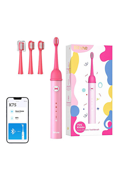 Bitvae Periuță de dinți sonică cu aplicație pentru copii și set de vârfuri K7...
