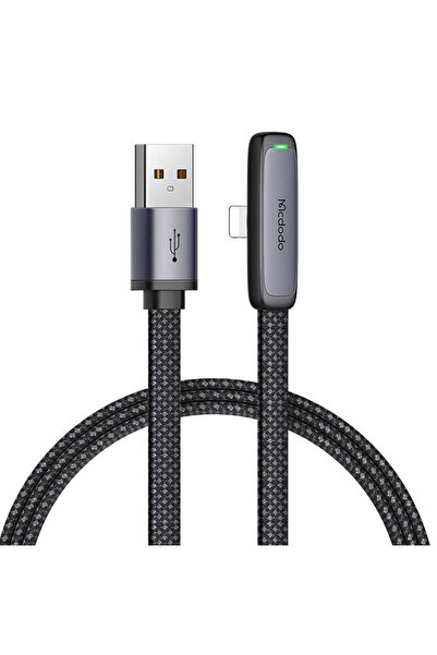 Mcdodo CA-2791 Cablu unghiular USB la Lightning, 1,8 m (negru)