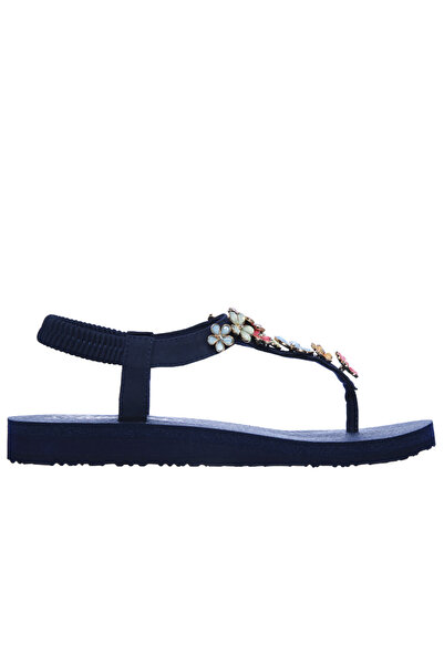 SKECHERS Slippers, women, MEDITATION GLASS DAISY, 32922-NVMT navy, textile 39