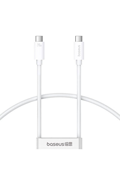 Baseus cablu de încărcare rapidă Superior 2 USB-C la USB-C 240W, 1,8m (alb)