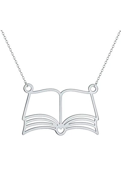 N!da Jewelry 925 Ayar Gümüş Kitap Kolye