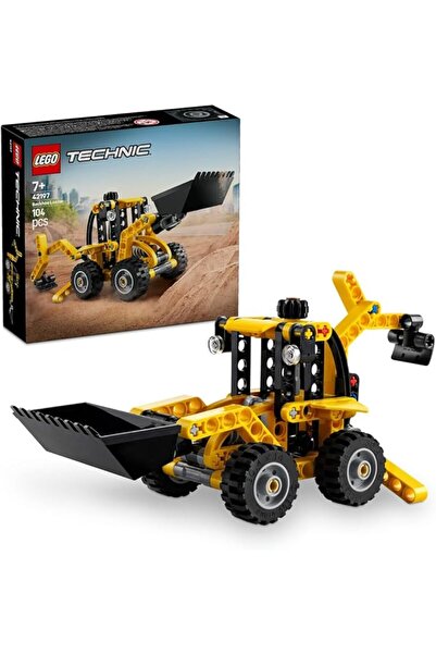 LEGO Technic Backhoe Loader (42197) - Buildable Construction Vehicle Set for Ages 7+