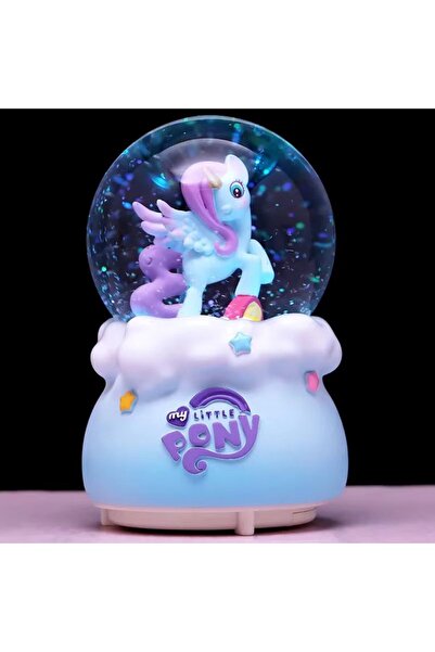 nesever store My Little Pony Işıklı Müzikli Orta Boy Kar Küresi Mavi
