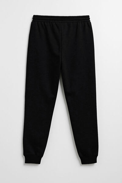 MARKAPIA Men's Black Sweatpants with Elastic Legs