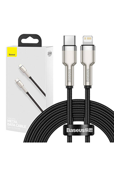 Baseus USB-C cable with basic lightning, PD, 20W, 2m (black)