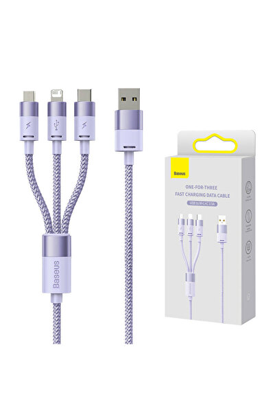 Baseus StarSpeed ​​3-in-1 USB cable, USB-C + micro USB + Lightning, 3.5A, 1.2...
