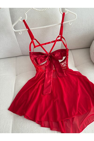 EDLİNGERİE Vanessa Red Babydoll