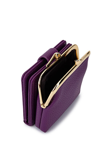 Tamer Tanca Women's Faux Leather Purple Wallet