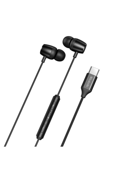 Mcdodo HP-1050 in-ear headphones, wired, USB-C (black)