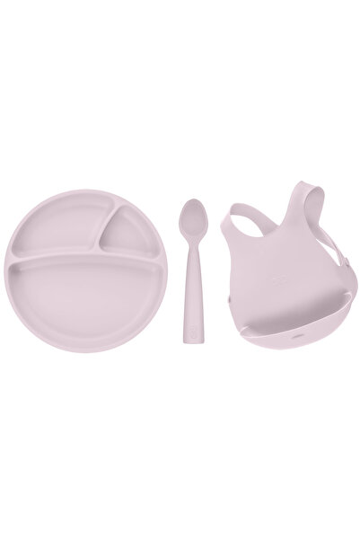 OiOi Misty Lilac 3 Piece Food Set