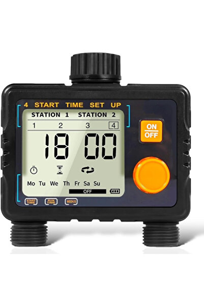 OEM Rainfactory Irrigation Programmer, Digital, 2 Outputs, 4 Programs, IP65, LCD, 3.5x6.5 cm, blue