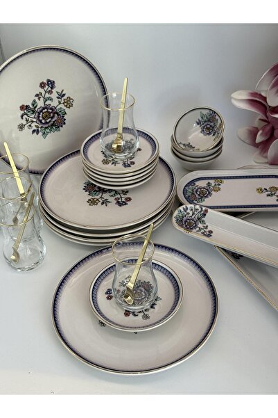 ROSSEV Kahvaltı Takımı Garden 32 Parça 6 Kişilik