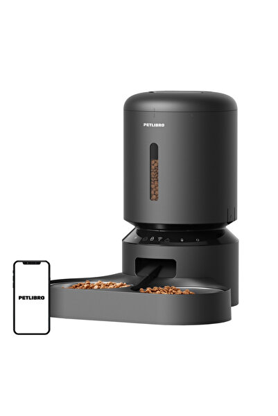 petlibro Granary double bowl food dispenser, Wifi, 5L (black)