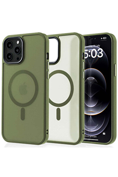 Casey Studios Husa Magsafe iPhone 12 Pro Max, Incarcare Wireless, Margini Rid...