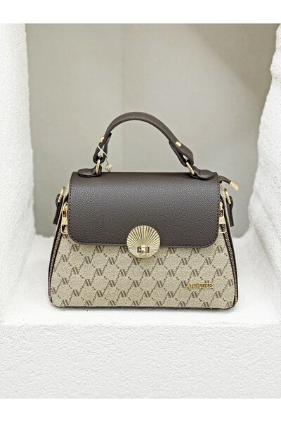Armine Stylish Mink Dotted Women's Clutch Bag Model, Modern Design, Daily Use...