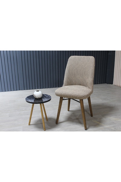 Yellow Home OVAL SANDALYE KILIFI JAKAR 6'LI TAŞ