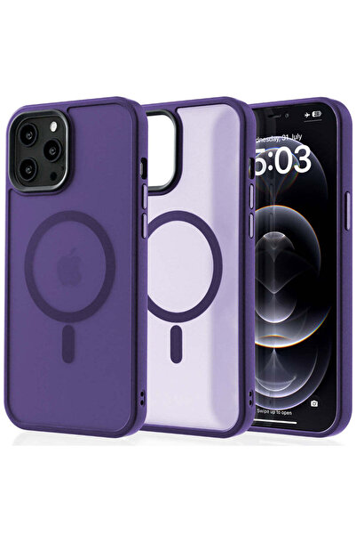 Casey Studios Husa Magsafe iPhone 12 Pro Max, Incarcare Wireless, Margini Rid...