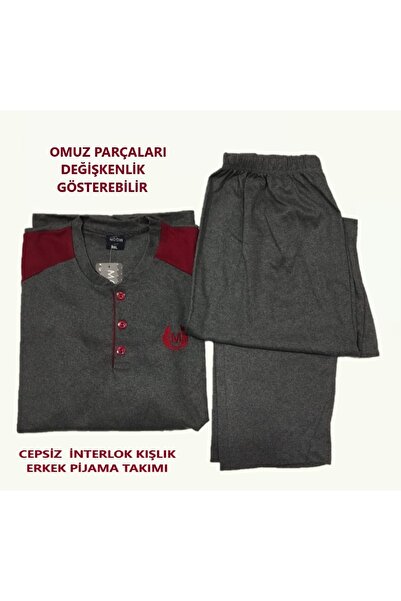 A&K ZÜMRA Combed Cotton Winter Interlock Men's Pajama Set