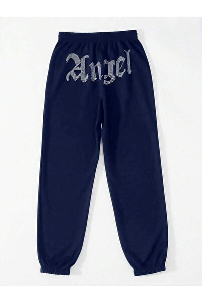 MOONBULL Kadın Angel Taş Baskılı Eşofman Altı