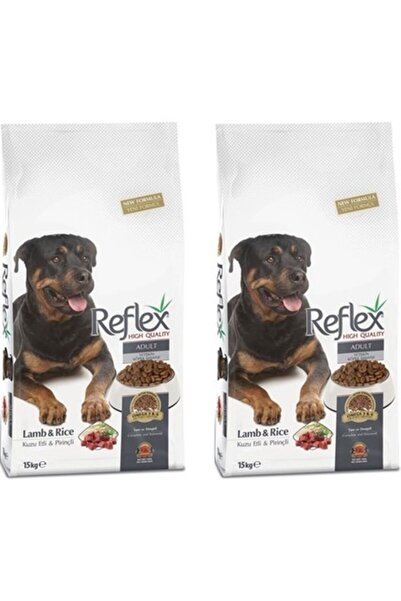 Reflex Adult Dog Kuzu Etli & Pirinçli Yetişkin Köpek Maması 15 kg 2 Adet (V2)