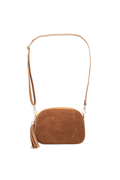 Toro Nero Lara brown suede women's bag